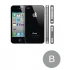 Apple iPhone 4S 64 GB (svart) - Klass B - 2 års garanti